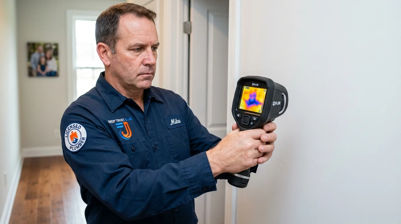 Thermal imaging leak detection by Johns Plumbing LLC in Cloverport